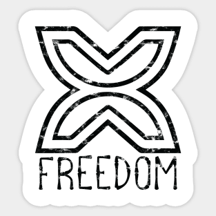 African Adinkra Symbols "Freedom" Black Colour. Sticker